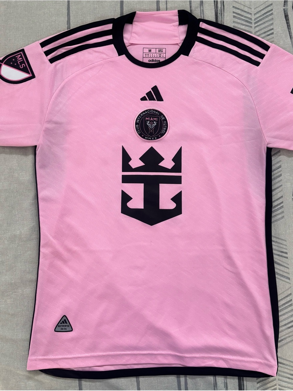 adidas Men’s Miami Light Pink Home Jersey with Black Accents